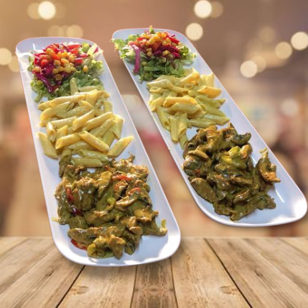 Acılı Köri Soslu Tavuk